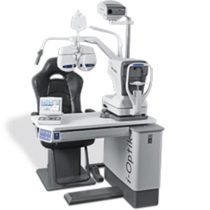 Unidad de diatermocoagulación oftálmica.. Unidad electromédica rodable utilizada por el médico especialista en quirófanos para proporcionar tratamiento quirúrgico en cirugía de glaucoma desprendimiento de retina lesiones predisponentes y agujeros retinianos. Sistema de diatermocoagulación montado en base rodable. Fuente de poder con interruptor de pedal. Cable coaxial. Mango de electrodos. Electrodo para diatermocoagulación.